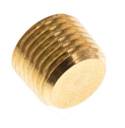 M10x1 Brass Closing plug with Inner Hex without collar (conical) 16 Bar [10 Pieces]