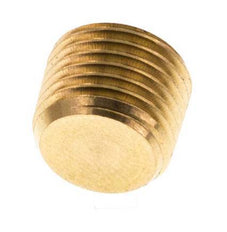 M10x1 Brass Closing plug with Inner Hex without collar (conical) 16 Bar [10 Pieces]