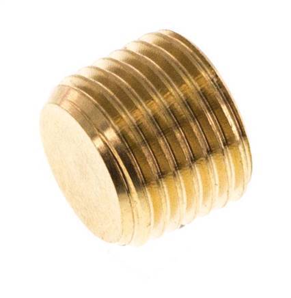 M10x1 Brass Closing plug with Inner Hex without collar (conical) 16 Bar [10 Pieces]