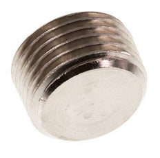1/2'' Nickel plated Brass Closing plug with Inner Hex without collar 16 Bar [5 Pieces]