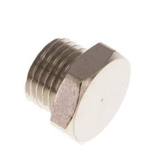 G 1/4'' Nickel plated Brass Closing plug with Outer Hex 16 Bar [10 Pieces]