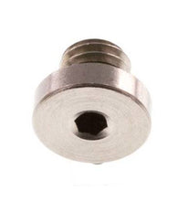 M5 Nickel plated Brass Closing plug with Inner Hex and FKM Seal 16 Bar [5 Pieces]
