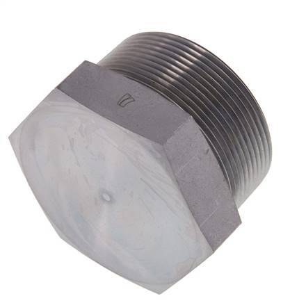 2'' NPT Male Zinc plated Steel Closing plug with Outer Hex 70 Bar
