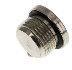 G 3/4'' Male Zinc plated Steel Closing plug with Inner Hex and NBR seal 400 Bar [2 Pieces]
