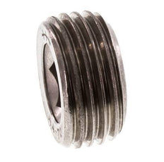 1/2'' Stainless steel Closing plug with Inner Hex without collar 40 Bar [2 Pieces]