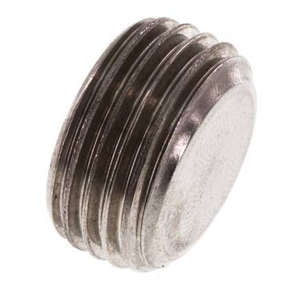 1/2'' Stainless steel Closing plug with Inner Hex without collar 40 Bar [2 Pieces]