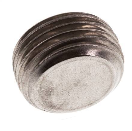 1/2'' Stainless steel Closing plug with Inner Hex without collar 40 Bar [2 Pieces]