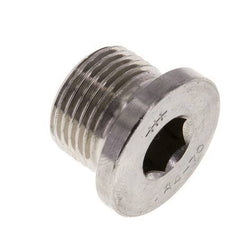 G 3/8'' Stainless steel Closing plug with Inner Hex 40 Bar