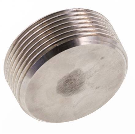 1 1/2'' Edelstahl Verschlussstopfen mit Innensechskant ohne Bund 40 Bar