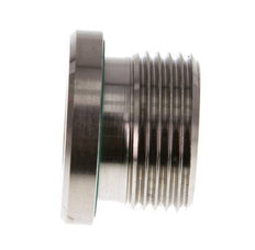 G 3/4'' Außengewinde Verschlussstopfen aus Edelstahl mit Innensechskant und FKM-Dichtung 400 bar