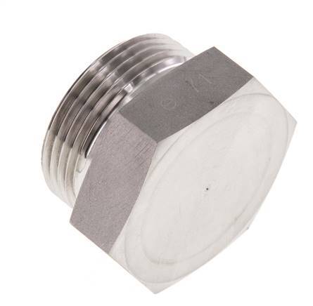 28L Edelstahl Verschlussstopfen für Rohre 160 Bar DIN 2353