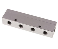 2xG 1/2'' x 8xG 1/4'' Aluminium Verteilerblock Doppelseitig 16 bar