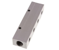 2xG 1/2'' x 8xG 1/4'' Aluminium Verteilerblock Doppelseitig 16 bar