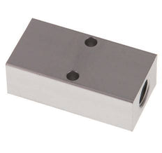 2xG 1/4'' x 2xG 1/8'' Aluminium Verteilerblock einseitig 16 bar