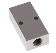 2xG 1/4'' x 2xG 1/8'' Aluminium Verteilerblock einseitig 16 bar