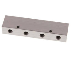 2xG 1/4'' x 8xG 1/8'' Aluminium Verteilerblock Doppelseitig 16 bar