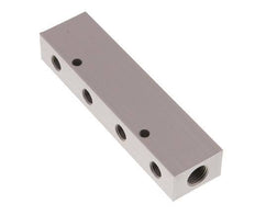 2xG 1/4'' x 8xG 1/8'' Aluminium Verteilerblock Doppelseitig 16 bar