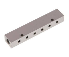 2xG 1/8'' x 12xM5 Aluminium Verteilerblock Doppelseitig 16 bar
