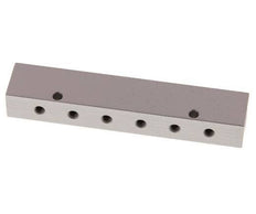 2xG 1/8'' x 12xM5 Aluminium Verteilerblock Doppelseitig 16 bar