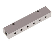2xG 1/8'' x 12xM5 Aluminium Verteilerblock Doppelseitig 16 bar