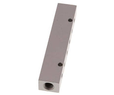 2xG 1/8'' x 12xM5 Aluminium Verteilerblock Doppelseitig 16 bar