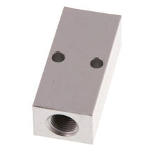2xG 1/8'' x 2xM5 Aluminium Verteilerblock einseitig 16 bar