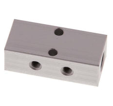 2xG 1/8'' x 4xM5 Aluminium Verteilerblock Doppelseitig 16 bar