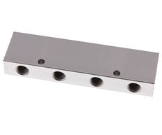 2xG 3/8'' x 8xG 1/4'' Aluminium Verteilerblock Doppelseitig 16 bar