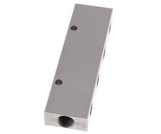 2xG 3/8'' x 8xG 1/4'' Aluminium Verteilerblock Doppelseitig 16 bar