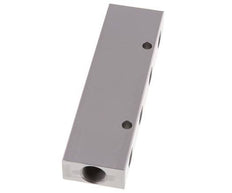 2xG 3/8'' x 8xG 1/4'' Aluminium Verteilerblock Doppelseitig 16 bar