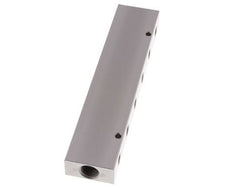 2xG 3/8'' x 12xG 1/8'' Aluminium Verteilerblock Doppelseitig 16 bar