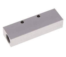 2xG 3/8'' x 3xG 1/8'' Aluminium Verteilerblock einseitig 16 bar