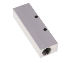 2xG 3/8'' x 3xG 1/8'' Aluminium Verteilerblock einseitig 16 bar