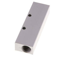 2xG 3/8'' x 3xG 1/8'' Aluminium Verteilerblock einseitig 16 bar