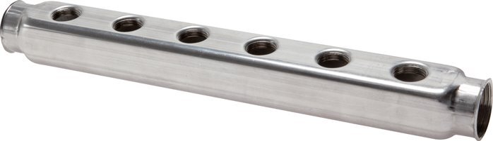 2xG 1'' x 16xG 1/2'' Stainless steel Distributor Block Double-sided 10 Bar