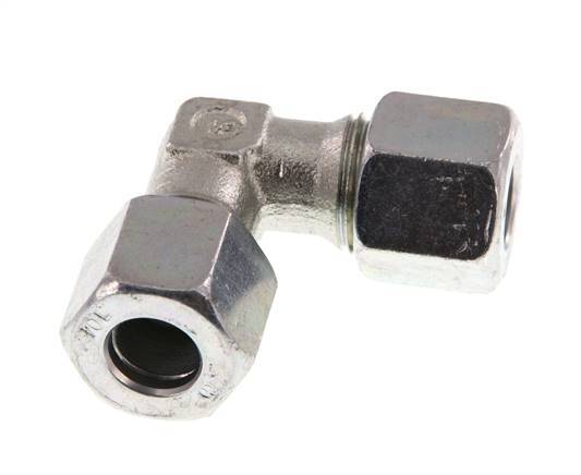 10L Verzinkter Stahl 90 Grad Ellenbogen Schneidring 315 Bar DIN 2353