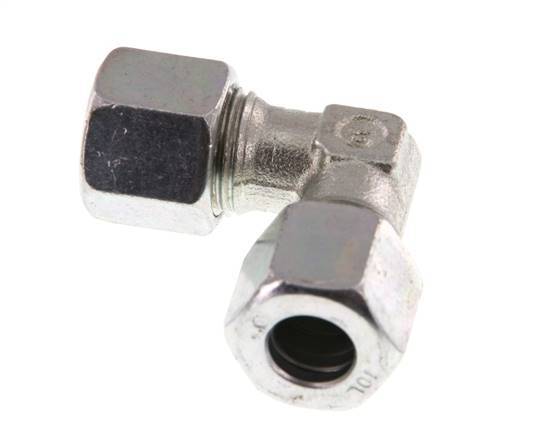 10L Verzinkter Stahl 90 Grad Ellenbogen Schneidring 315 Bar DIN 2353