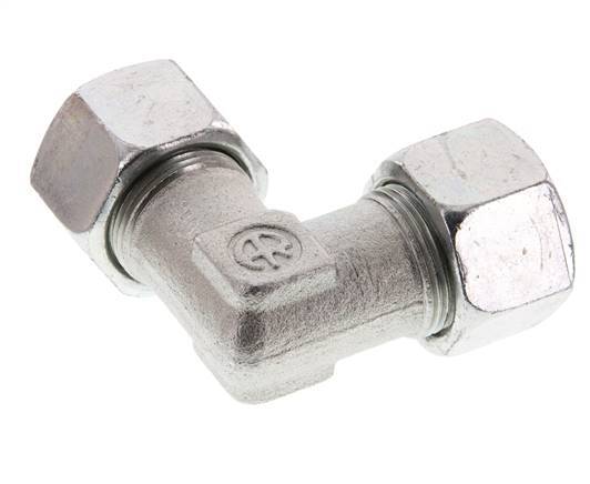 16S Verzinkter Stahl 90 Grad Ellenbogen Schneidring 400 Bar DIN 2353