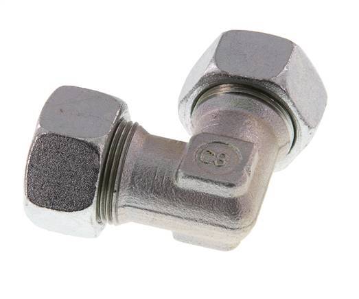 18L Verzinkter Stahl 90 Grad Ellenbogen Schneidring 315 Bar DIN 2353