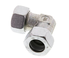 22L Verzinkter Stahl 90 Grad Winkel Schneidring 160 Bar DIN 2353