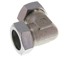 42L Verzinkter Stahl 90 Grad Ellenbogen Schneidring 160 Bar DIN 2353