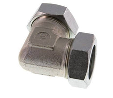 42L Verzinkter Stahl 90 Grad Ellenbogen Schneidring 160 Bar DIN 2353