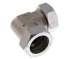 42L Verzinkter Stahl 90 Grad Ellenbogen Schneidring 160 Bar DIN 2353