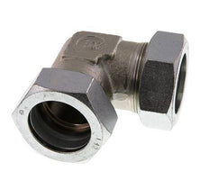 42L Verzinkter Stahl 90 Grad Ellenbogen Schneidring 160 Bar DIN 2353