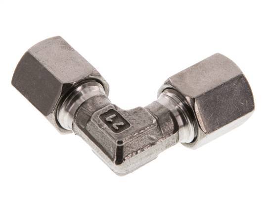 6S Edelstahl 90-Grad-Bogen Schneidring 630 Bar DIN 2353