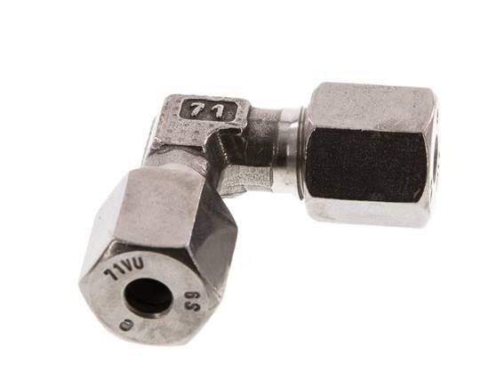 6S Edelstahl 90-Grad-Bogen Schneidring 630 Bar DIN 2353