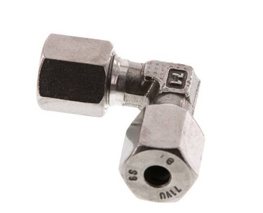 6S Edelstahl 90-Grad-Bogen Schneidring 630 Bar DIN 2353