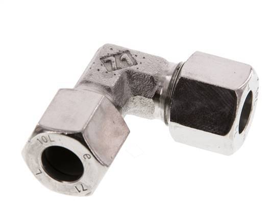 10L Edelstahl 90 Grad Ellenbogen Schneidring 315 Bar DIN 2353