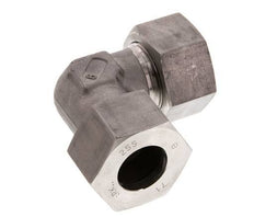 25S Edelstahl 90-Grad-Bogen Schneidring 400 Bar DIN 2353