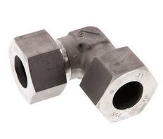 25S Edelstahl 90-Grad-Bogen Schneidring 400 Bar DIN 2353